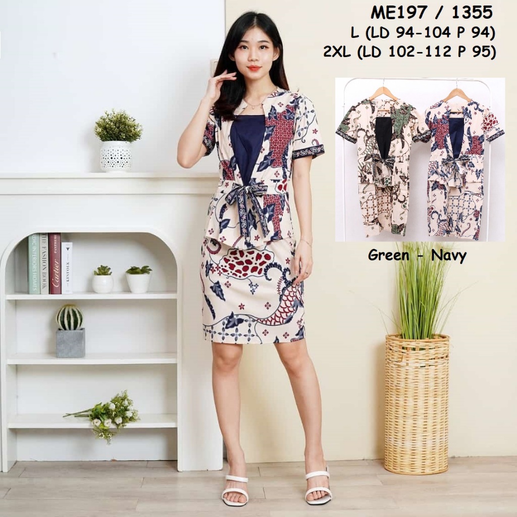 Dress Batik Wanita Bawah Span ME197