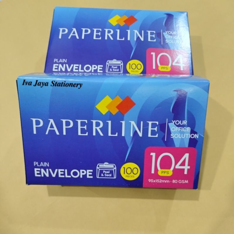 

1 Pak Amplop Polos Paperline 104 Sedang 80 Gsm Isi 100 Lembar