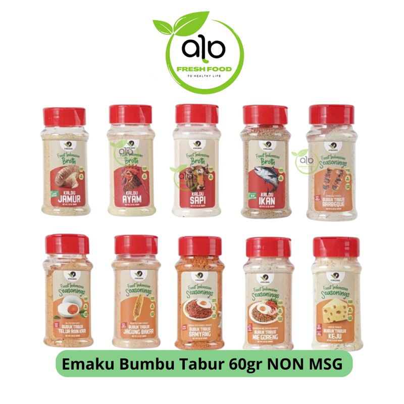 

Emaku - Bumbu Tabur - Seasoning Tabur - 60gr - NON MSG - ALO Fresh Food