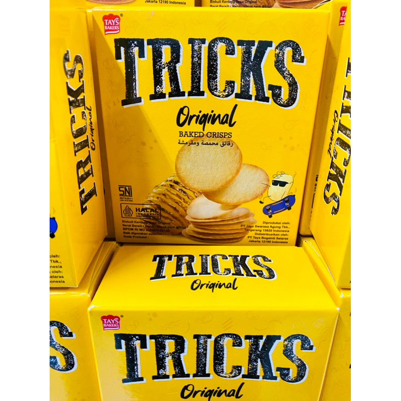 

Tricks Biskuit Kentang Potato Baked Chips Original BBQ Bulgogi Kimchi Cheese 1Box