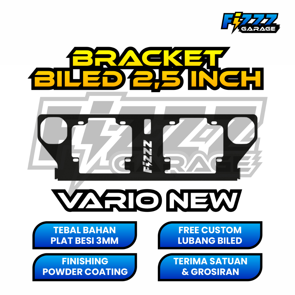 BRACKET BREKET LAMPU BILED CUSTOM VARIO NEW 125 150