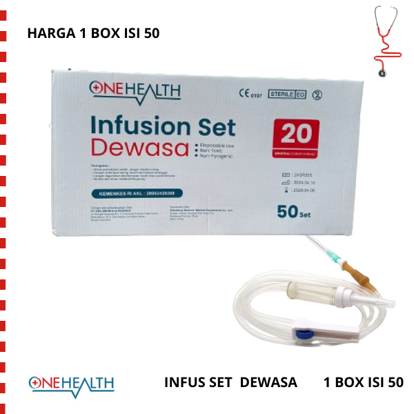 infus Set Oenehealth Selang Infus Set Lengkap Dewasa Adult Infuset Selang Disposable Infusion Set Ad