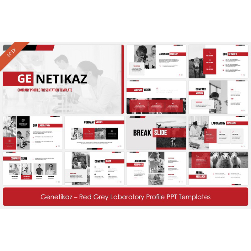 Template Presentasi | Power Point | PPT | Company Profile | Genetikaz | Siap Edit