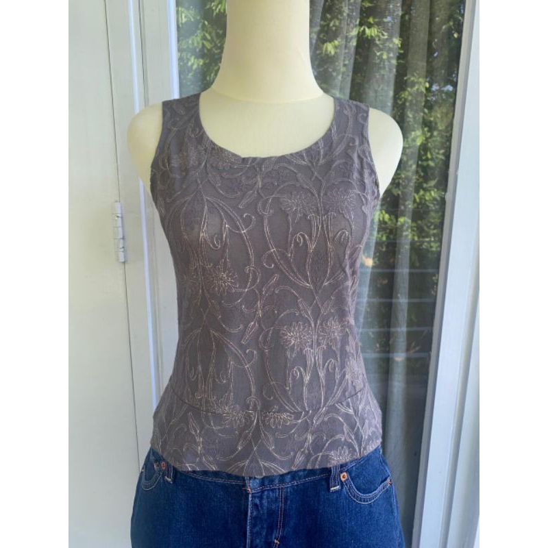 tanktop motif bunga (brand japan)