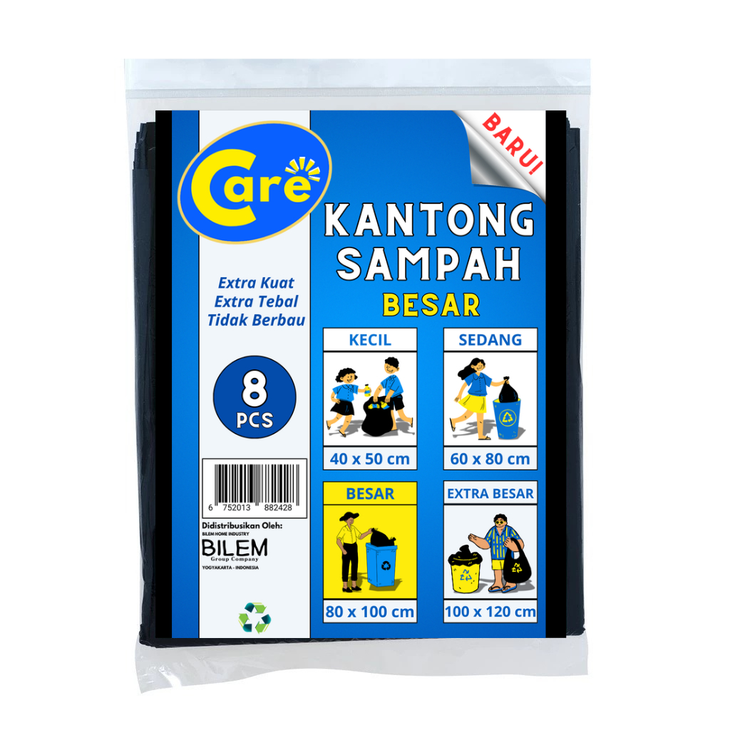 CARE Kantong Sampah Besar Isi 8 / Trash Bag Besar
