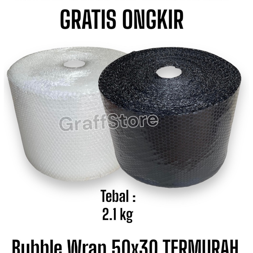 

Super bubble wrap 5 m x 3 cm hitam bening bubblewrap plastik bubble tebal babelwrap