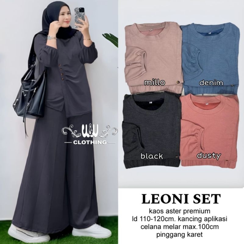 dilla leoni setelan tunik dan celana w&w long tunik import tunik jumbo ld 120 ld 125 xxl xxxl xl cel