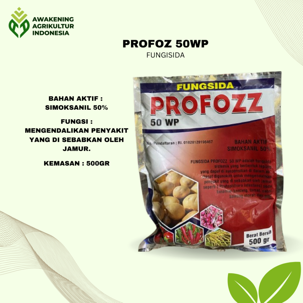 PROFOZZ 50 WP 500 GRAM FUNGISIDA SISTEMIK SIMOKSANIL