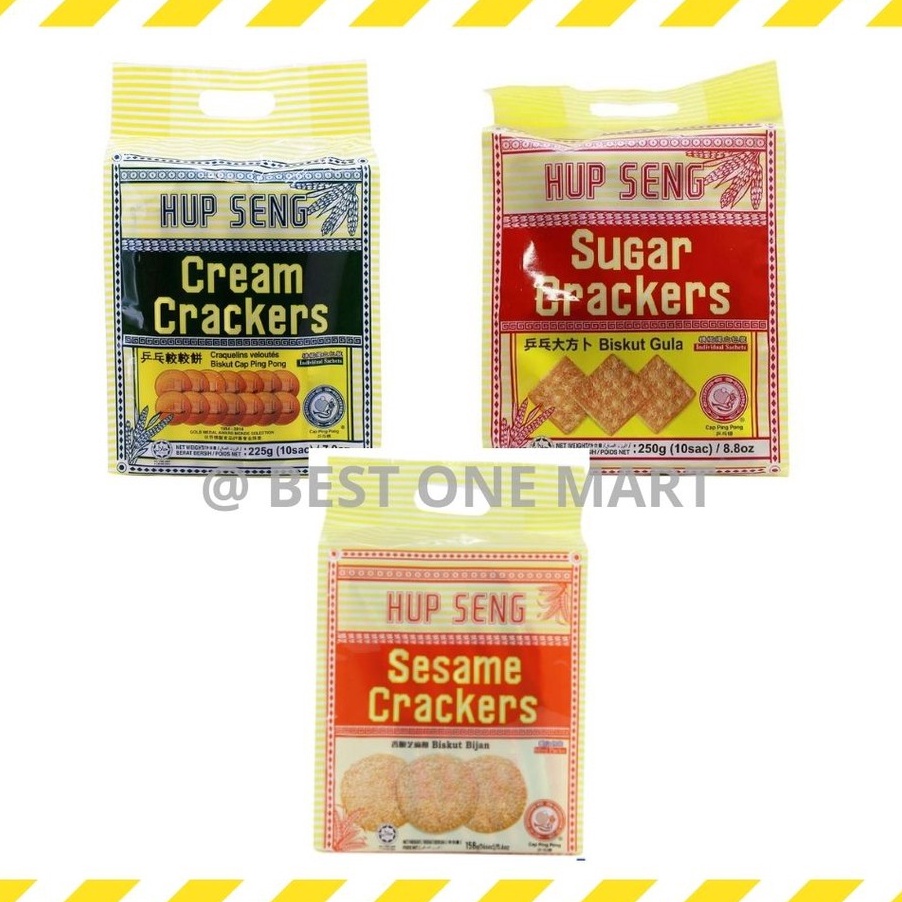 

SEGERA BELI Biskuit Biscuit Hup Seng Sachet HupSeng Crackers Asin Cream Manis Sugar Wijen Sesame