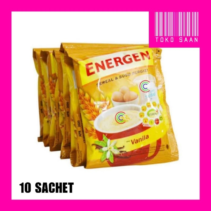 

ENERGEN SEREAL & SUSU VANILA 10 SACHET