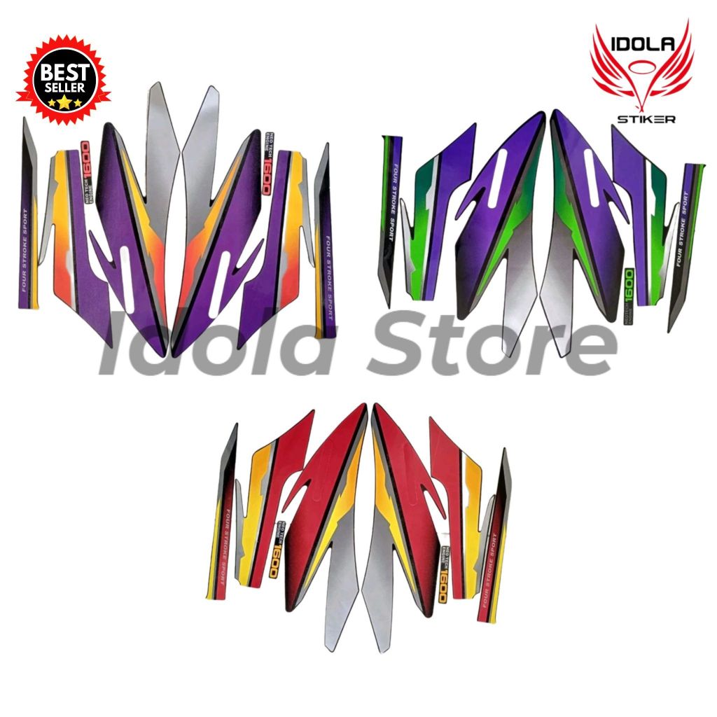 STIKER STRIPING STANDART HONDA GL PRO 1997 ORIGINAL | STRIPING GL PRO 1996 - 1997 |