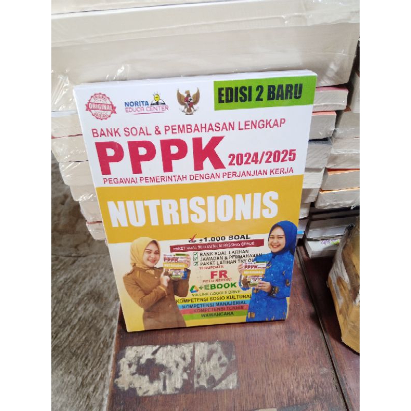 

BUKU BANK SOAL DAN PEMBAHASAN LENGKAP PPPK NUTRISIONIS 2024/2025