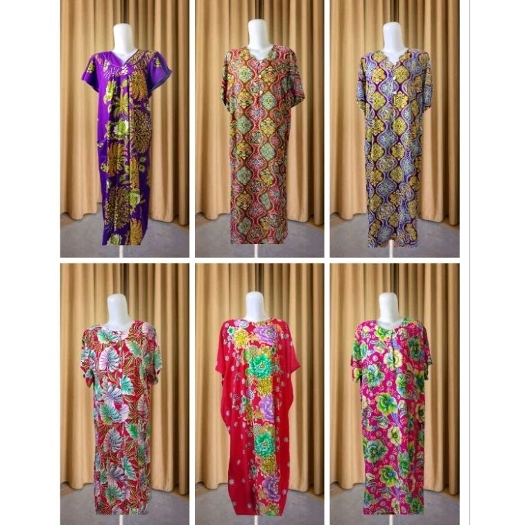 Daster Kencana Ungu Asli Label Biru Ori