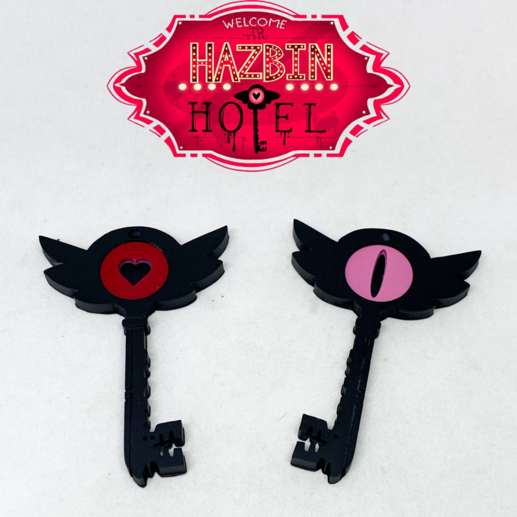 Hazbin Hotel Key Necklace Kalung Hazbin