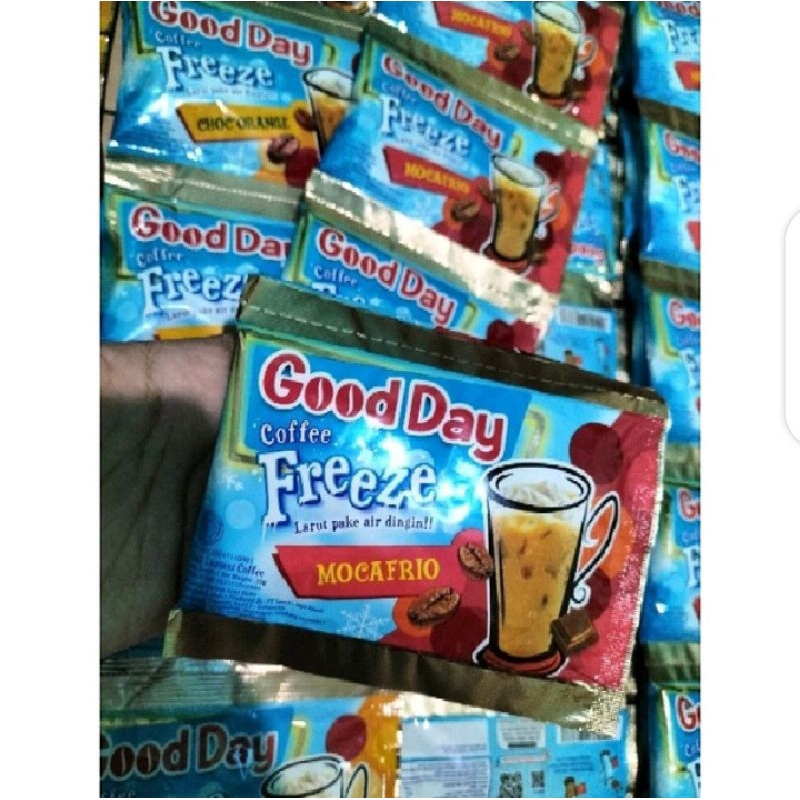 

kopi GOODDAY freeze 1 renceng isi 10 sachet