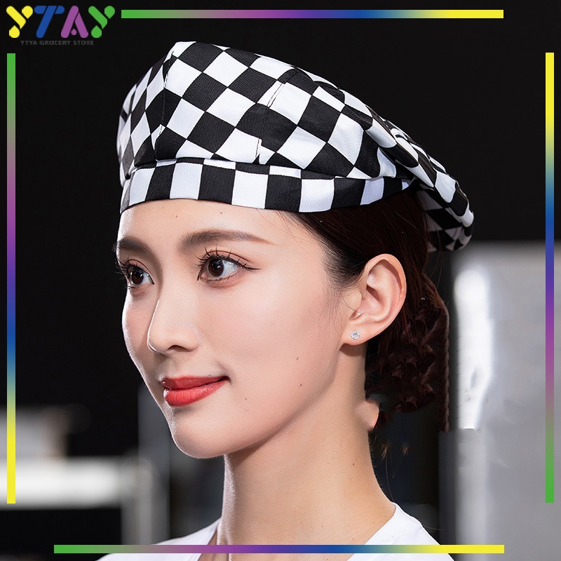 Topi Chef Hitam Topi Koki Dewasa Topi Koki Lucu Kualitas Premiumtopi Masak Topi Topi Chef Jepang