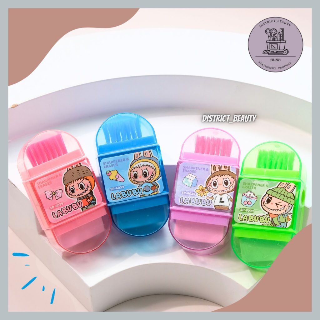 

RAUTAN LABUBU 3 IN 1 SERUTAN PENSIL OROTAN MULTIFUNGSI 1 SET 3 FUNGSI RAUTAN PENSIL ANAK MOTIF LABUBU LUCU TERMURAH RAUTAN PENGHAPUS LABUBU