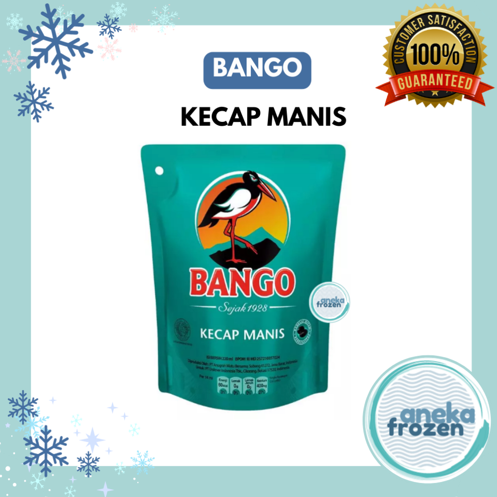 

[256gram] BANGO KECAP MANIS kemasan pouch aneka frozen malang