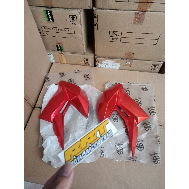 shoroud sayap depan set kiri kanan kawasaki z250sl Z 250 SL orange original