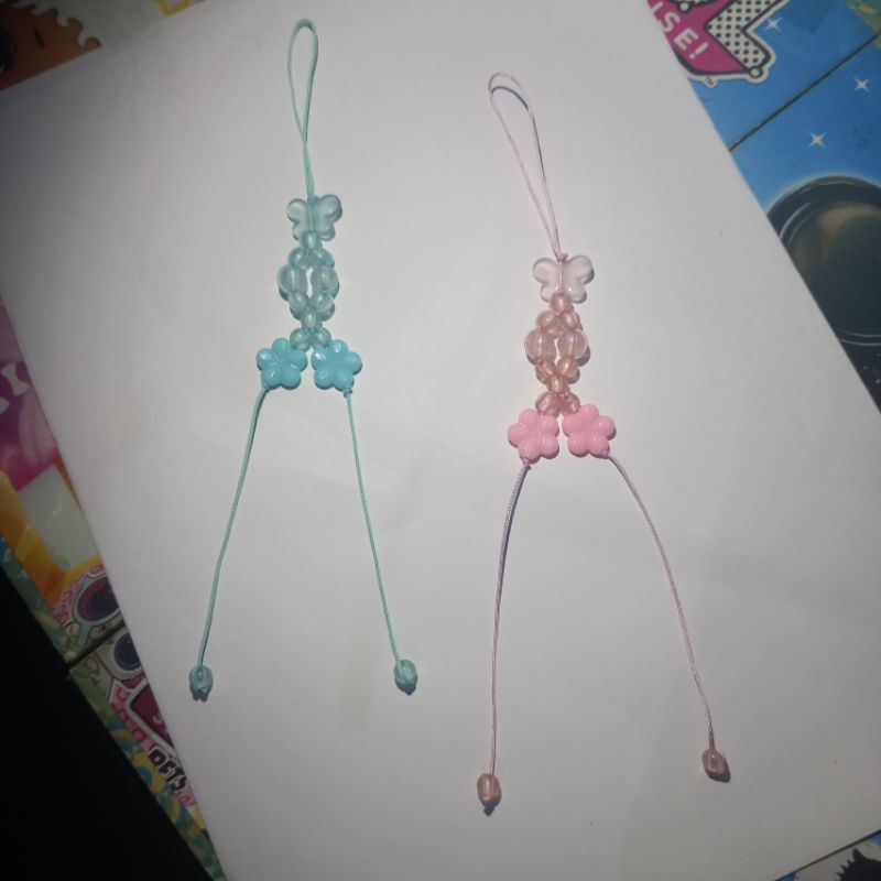 gantungan kunci korea | garden flower butterfly | phone charm | bag charm