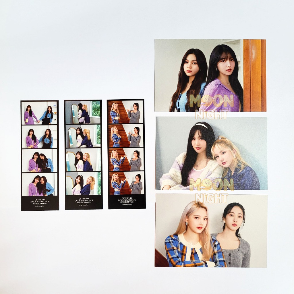 [OFFICIAL] UNIT POSTCARD + PHOTO STRIP - GFRIEND 2021 SEASON’S GREETINGS (SOWON UMJI, EUNHA YUJU, YE