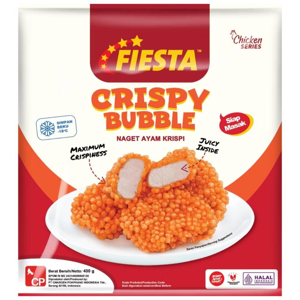 

Fiesta Crispy Bubble Chicken Nugget Naget Ayam Krispi 400 Gram