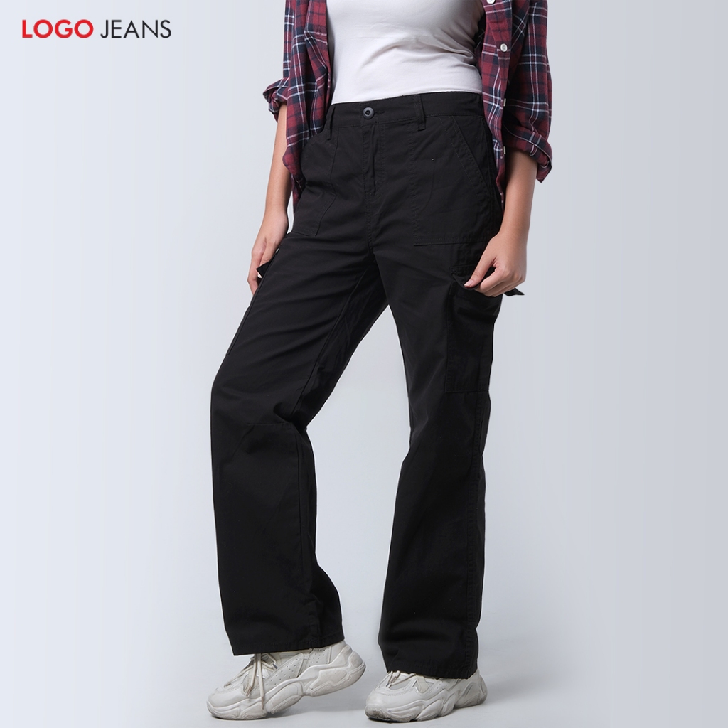 Logo Jeans - Celana Cargo Wanita Misha 43050L5BK