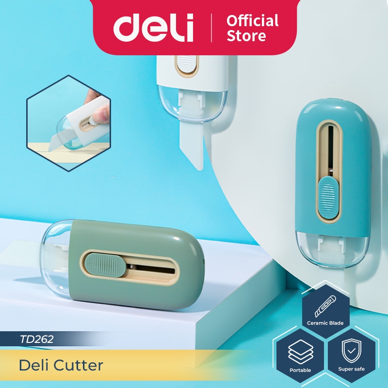 

Deli Cutter / Pisau Pemotong Kertas Ceramic Blade Anti Karat TD262