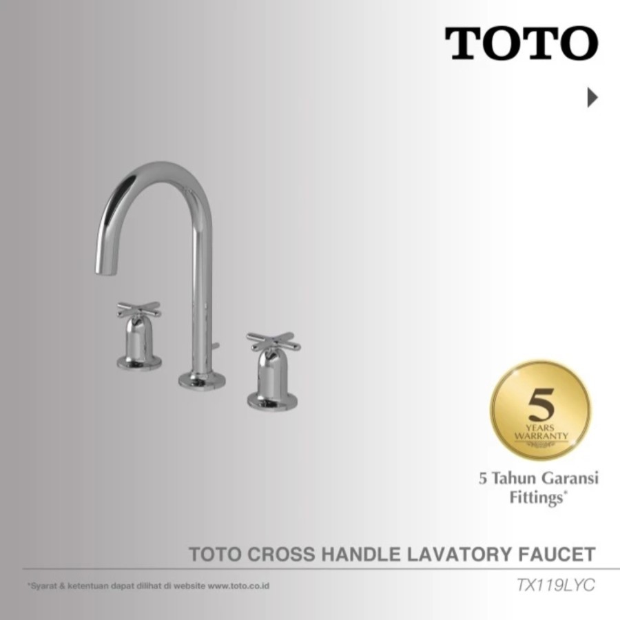 KRAN WASTAFEL TOTO TX 119 LYC/KRAN AIR WASTAFEL MIXER MEJA TOTO TX 119 LYC ORY TOTO