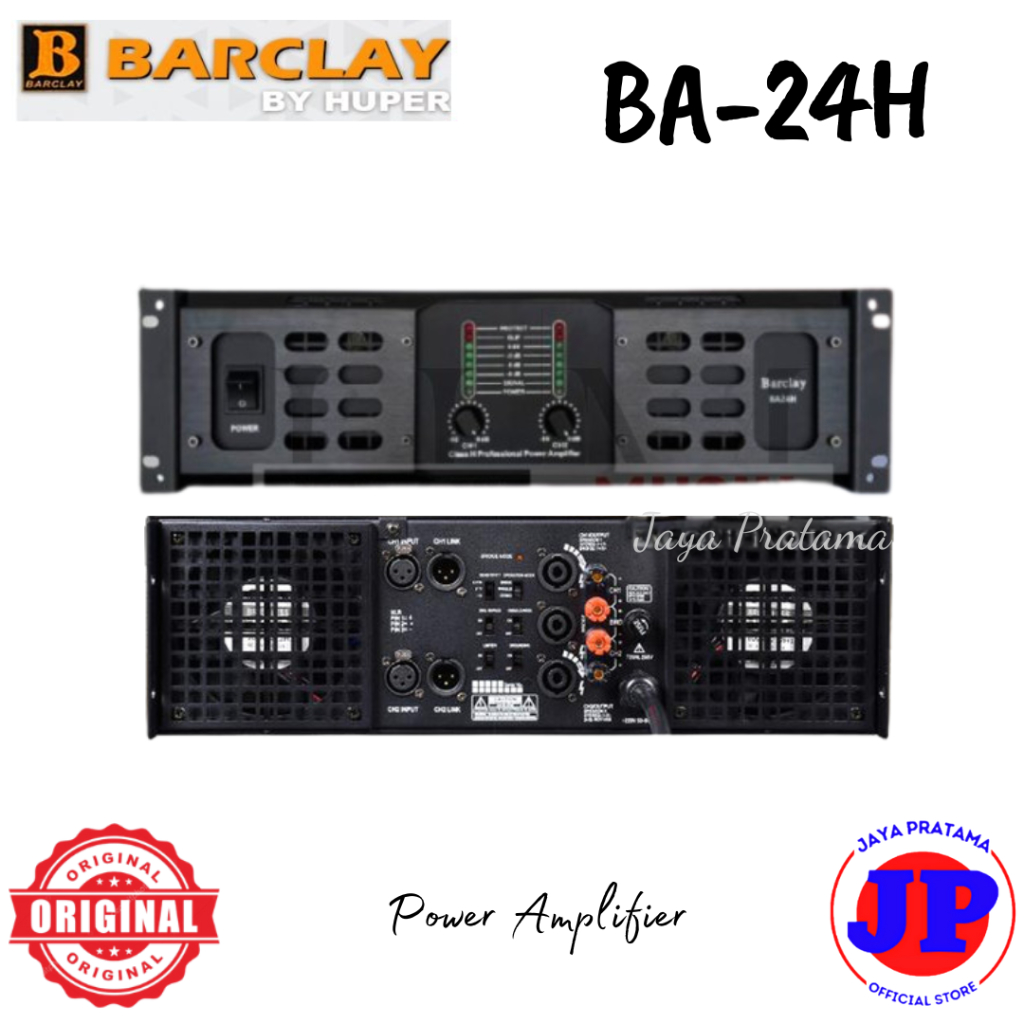 Barclay Power Amplifier BA24H Class H Original By HUPER BA-24H