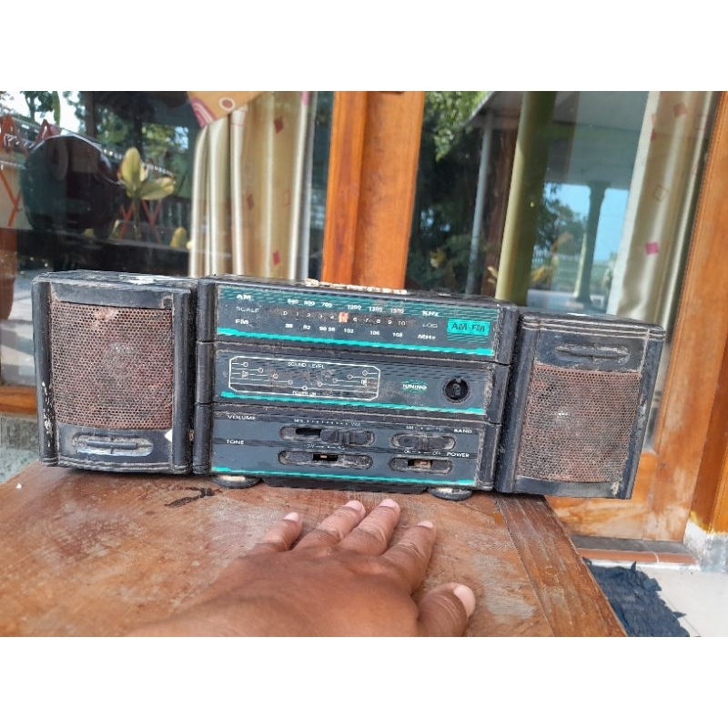 tape radio polytron cosmo bekas mati rusak bekas