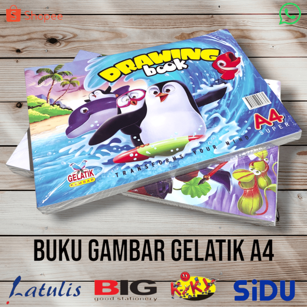 

Buku Gambar 20x30 Gelatik A4 (10buku)