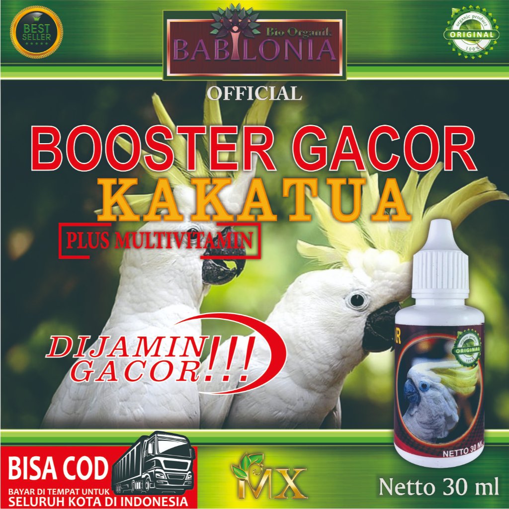 Booster Gacor Burung Kakatua / Vitamin Burung Kakatua