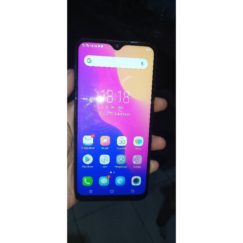 Hp second Vivo Y91 ram 2/32 original normal tinggal pake murah