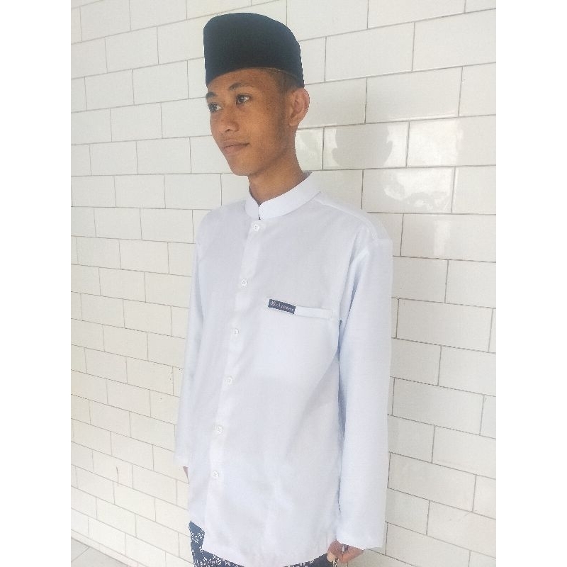Baju Koko haibah bahan toyobo baju Koko polos hadroh