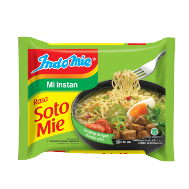 

Indomie Mi Instan Kuah Rasa Soto Mie 70g