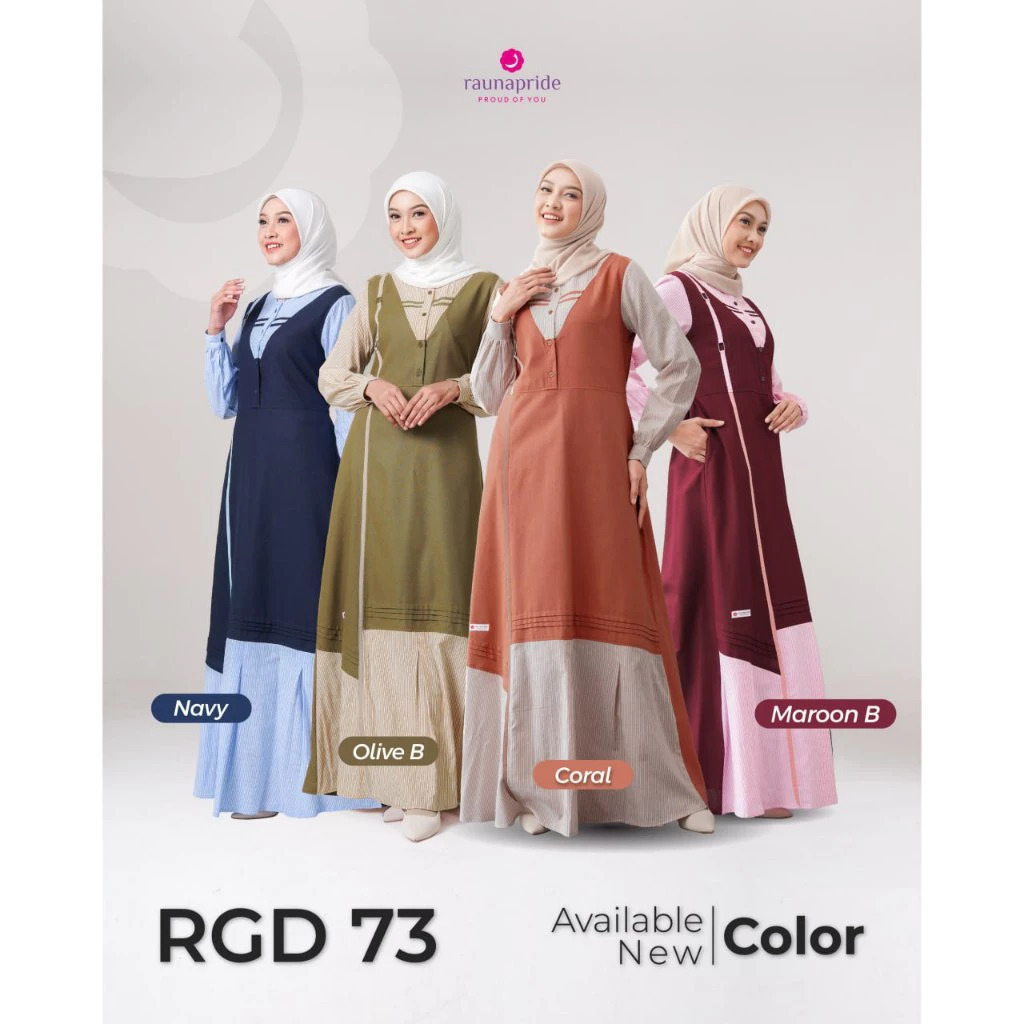 #RAUNA#GAMIS#BAJU LEBARAN