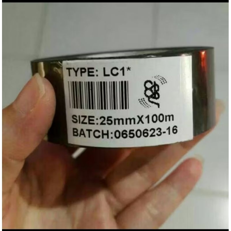 

Ribbon tape / ribbon foil ukuran 25 x 100 mm