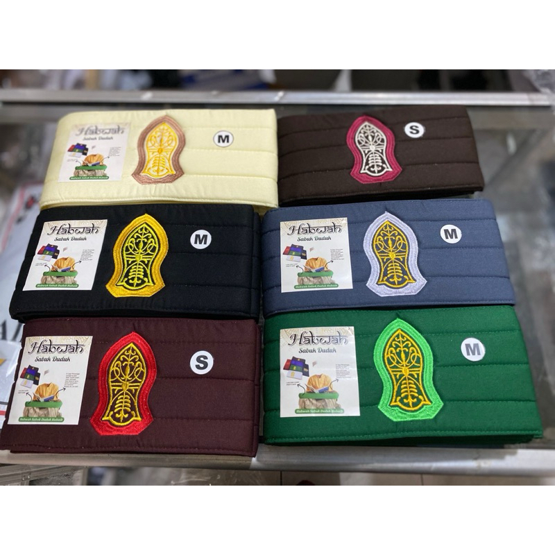 HABWAH SABUK DUDUK MAJLIS BAHAN BUSA MOTIF TEROMPAH
