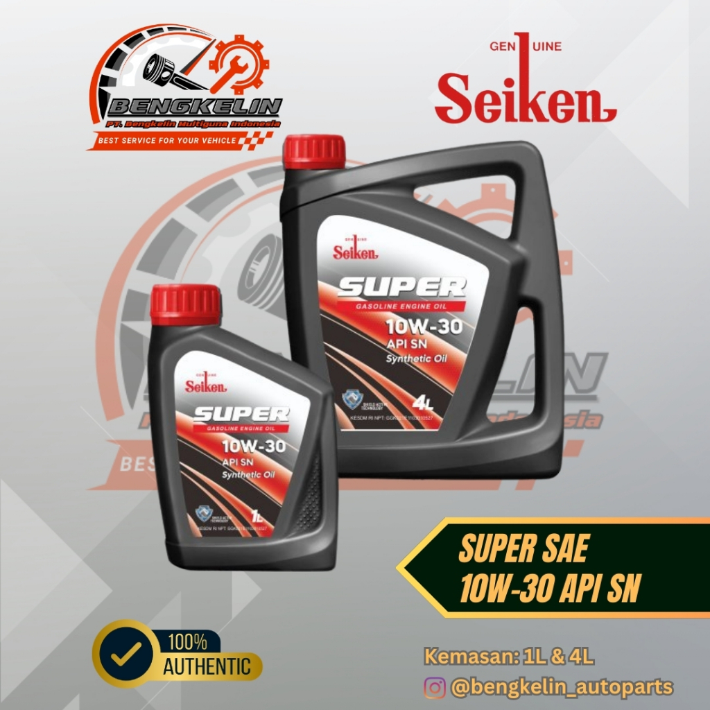 OLI MESIN MOBIL SEIKEN SUPER SAE 10W-30 API SN
