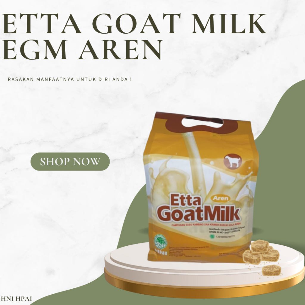 

Etta Goat Milk EGM Aren Hni - Isi 10 Sachet