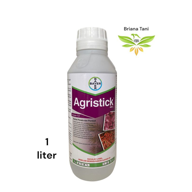 ￼Agristick 1 Liter Perekat Alkylaril Poliglikol Eter 400 g/l Penembus Perekat Perata Pestisida  100%