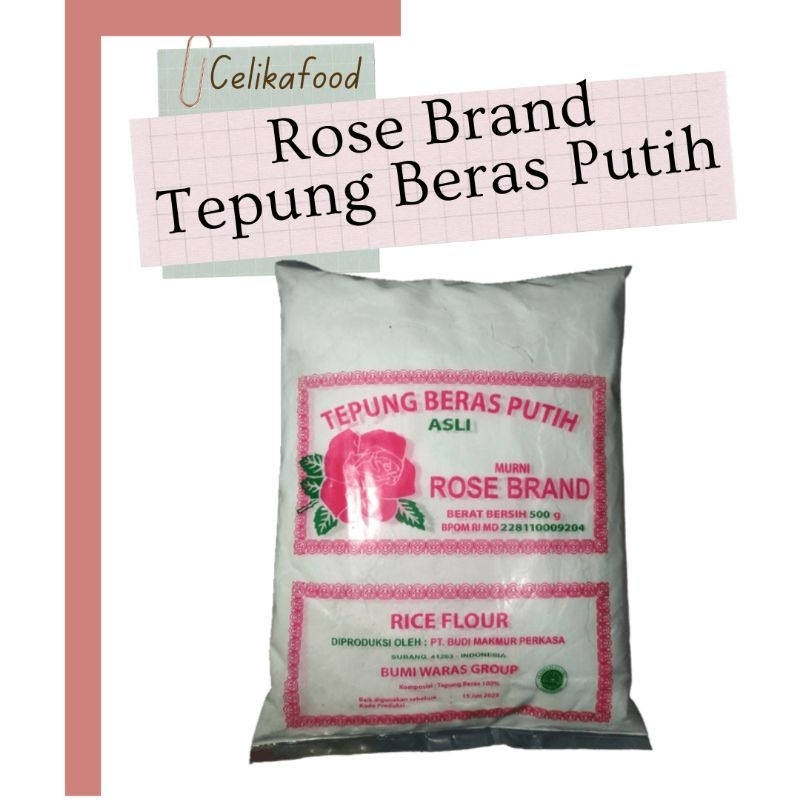 

Tepung Beras Rose Brand 500 gr Rice Flour Rosebrand Bahan Makanan