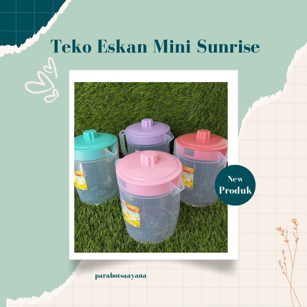 Teko Eskan Mini Lee Sunrise 1300 ML Teko Plastik
