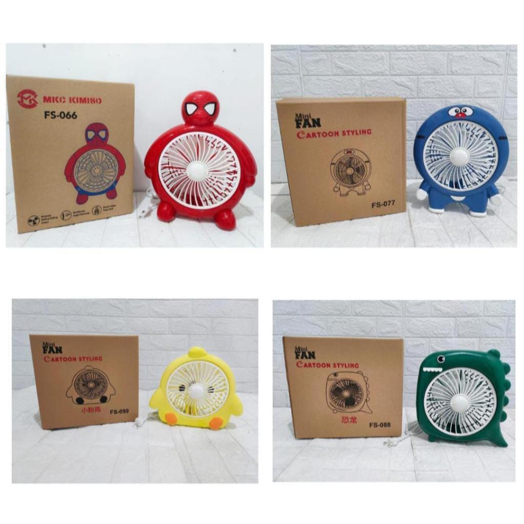 Kipas Angin Mini Karakter 10Inch - Kipas Angin Mini Meja Listrik
