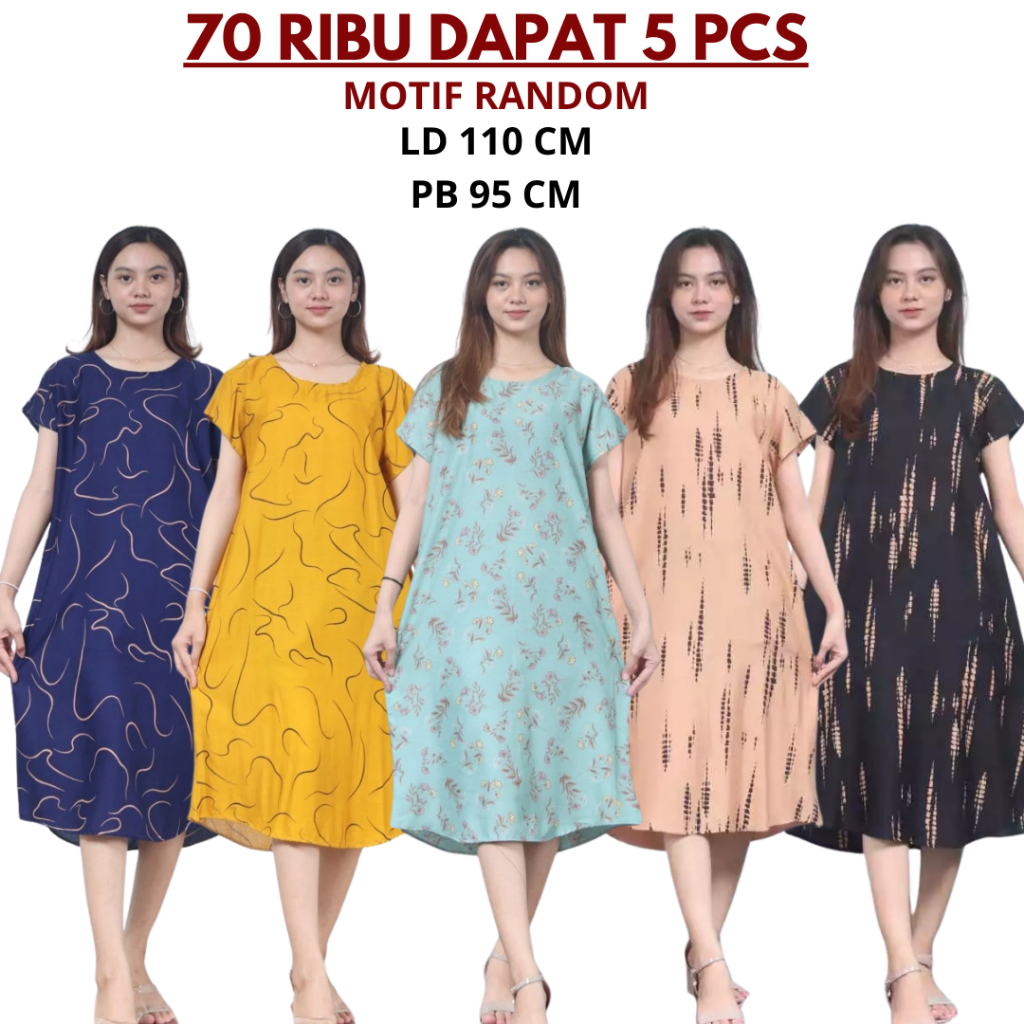 50RIBU DAPAT 5PCS DASTER CEWEK WANITA REMAJA MIDI / DASTER CEWEK WANITA REMAJA MIDI RANDOM MURAH / D