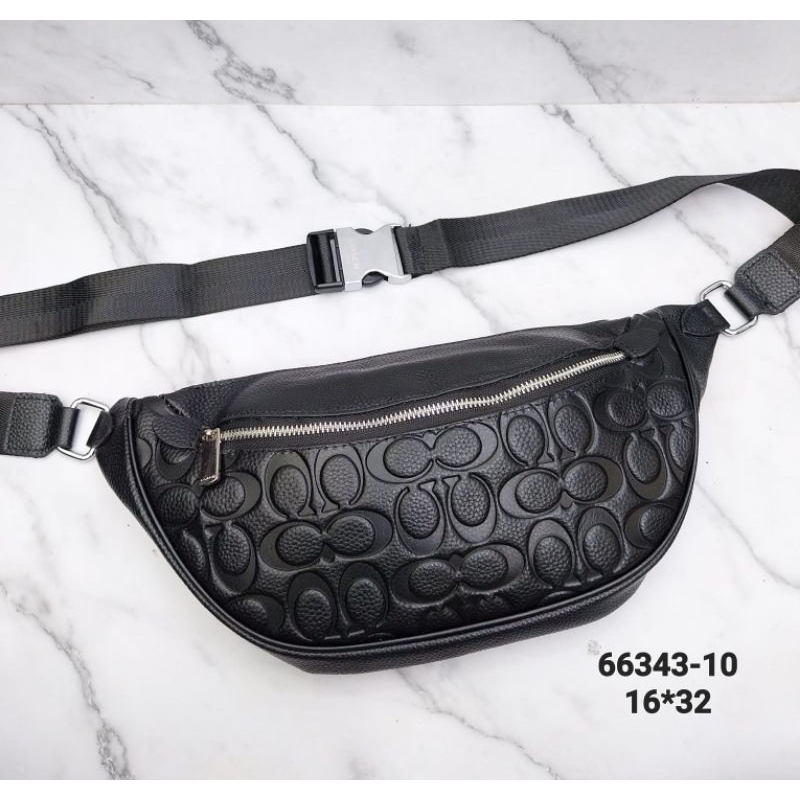 TAS WAISTBAG PRIA CO CH0067 LEATHER EMBOSS IMPORT BRANDED