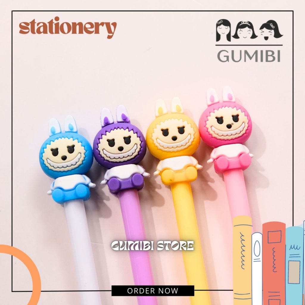 

PULPEN GEL LABUBU PENA GEL KARAKTER LABUBU BONEKA LUCU PEN GEL LABUBU BISA PILIH WARNA GUMIBI STORE