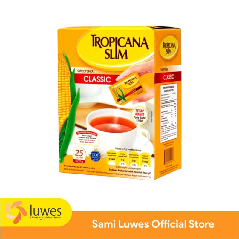 

Tropicana Slim Sweetener isi 25 sachet