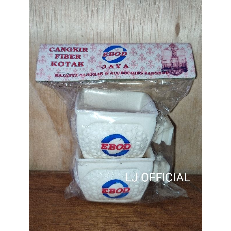 Cepuk Cangkir Kotak Sangkar Burung Merek Ebod Jaya